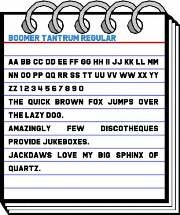 Boomer Tantrum Regular Font