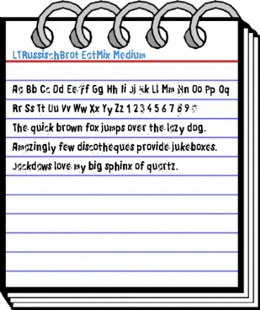 LTRussischBrot EatMix Medium Font