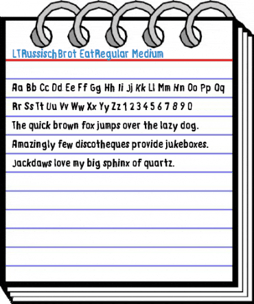 LTRussischBrot EatRegular Font