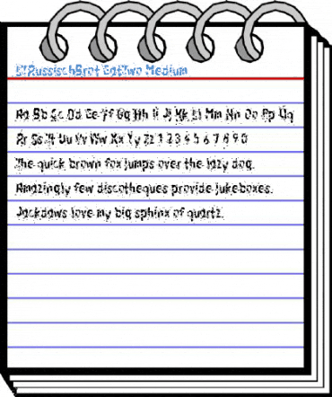 LTRussischBrot EatTwo Medium Font