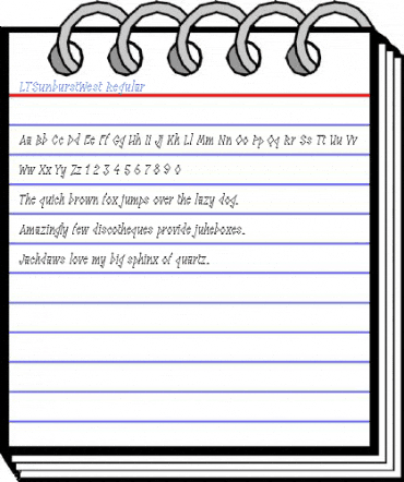 LTSunburstWest Regular Font