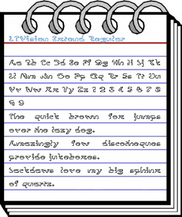 LTVision Extend Regular Font