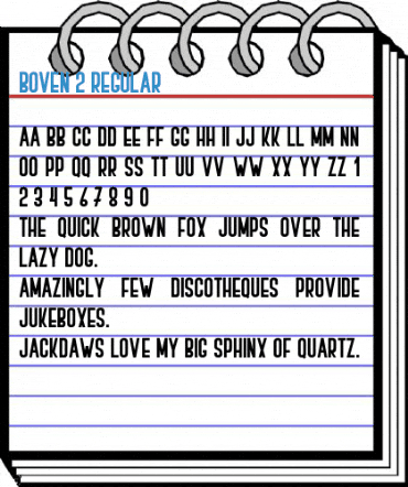 BOVEN 2 Regular Font