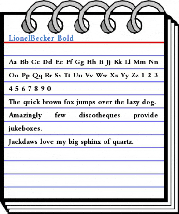 LionelBecker Bold Font