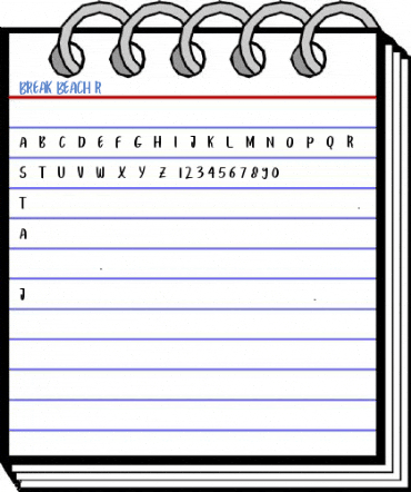 BREAK BEACH Regular Font