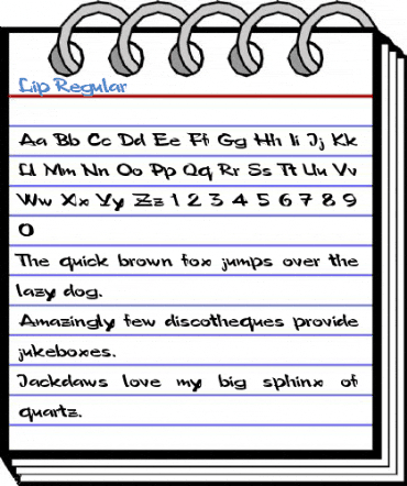 Lip Regular Font