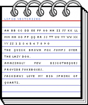 LipoD Vectorized Font