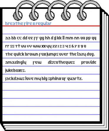 Breathe Fire II Regular Font