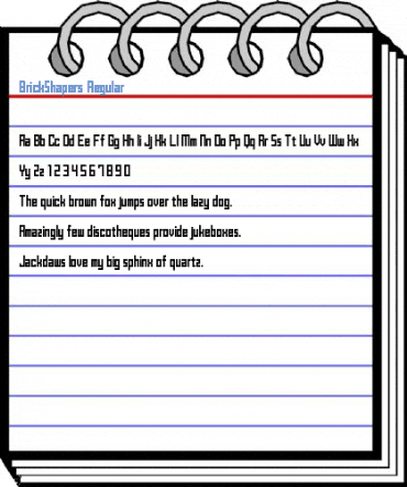 BrickShapers Regular Font