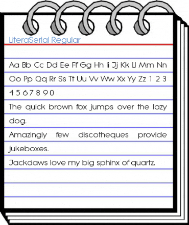 LiteraSerial Regular Font