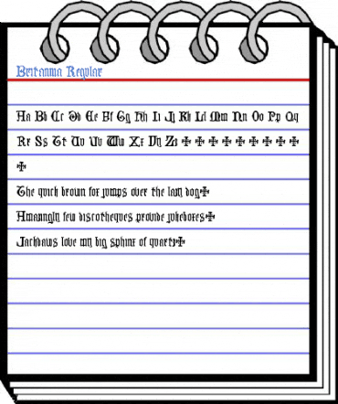 Britannia Regular Font