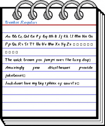 Bronkos Regular Font