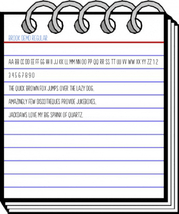 Brook Demo Regular Font
