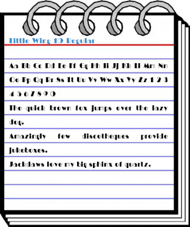 Little Wing 10 Font