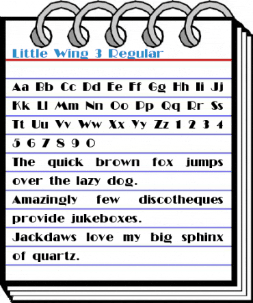 Little Wing 3 Regular Font