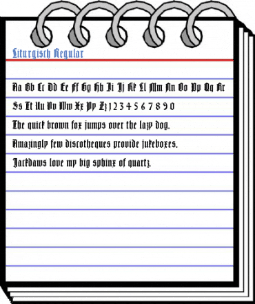 Liturgisch Regular Font