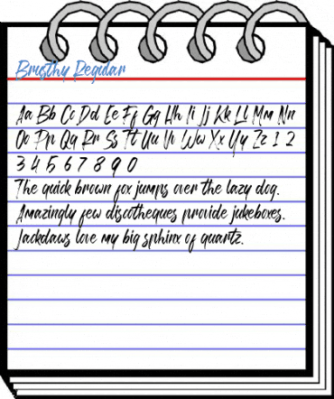 Brusthy Regular Font