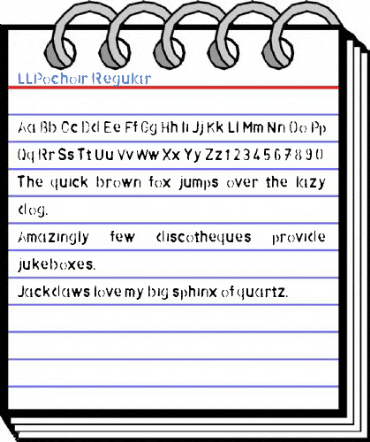 LLPochoir Regular Font