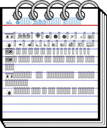 LM Floral Borders Regular Font