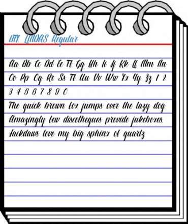 BTX-LINDAS Regular Font