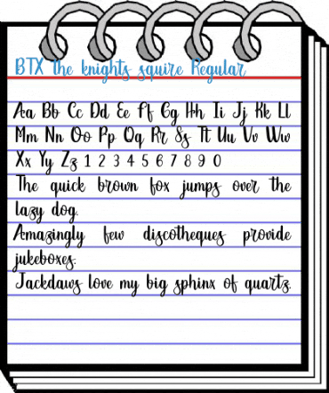 BTX-the-knights-squire Regular Font