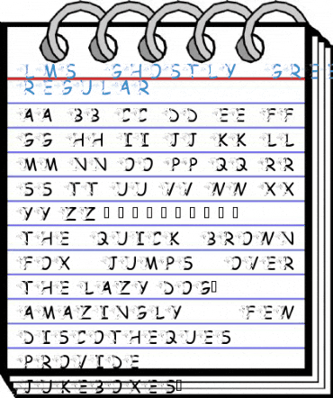 LMS Ghostly Greeting Font