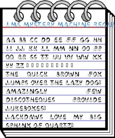 LMS Mystery Machine Regular Font