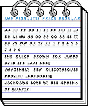 LMS Pigglet's Prize Regular Font