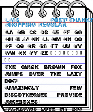 LMS Post-Thanksgiving Shopping Regular Font