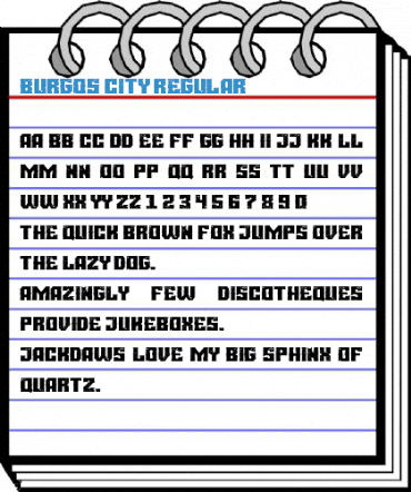 Burgos city Regular Font