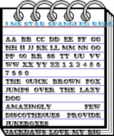 LMS Star Spangled Regular Font