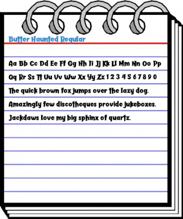 Butter Haunted Regular Font