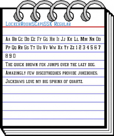 LockerRoomSCapsSSK Regular Font