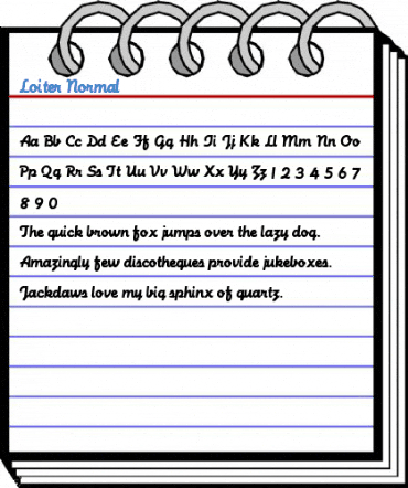 Loiter Normal Font