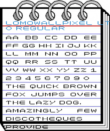 LomoWallPixel LT Std 0 Regular Font