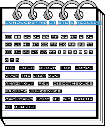 LomoWebStrip LT Std 6 Regular Font