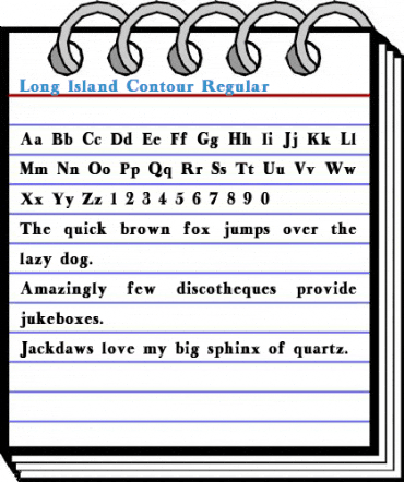 Long Island Contour Regular Font