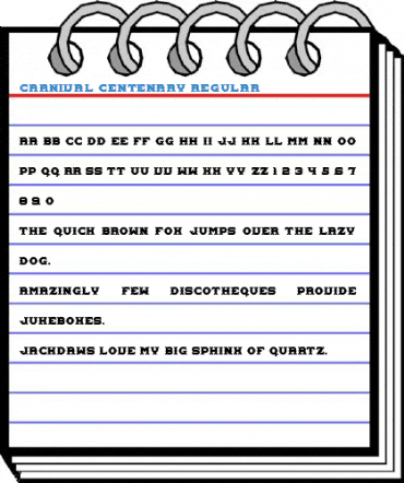 Carnival Centenary Regular Font