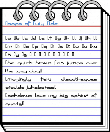Loops of Fury Wide Font