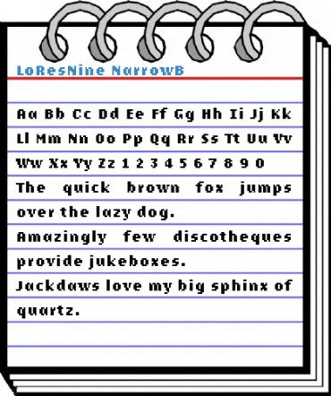 LoResNine Font