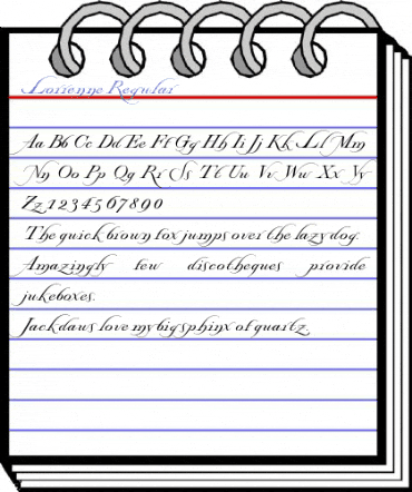 Lorrenne Regular Font