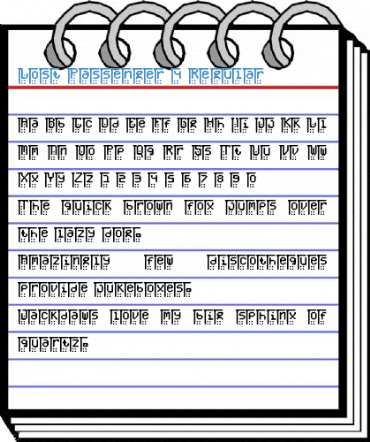 Lost Passenger 4 Regular Font