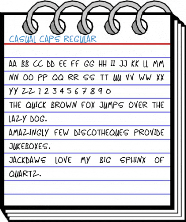 Casual Caps Regular Font