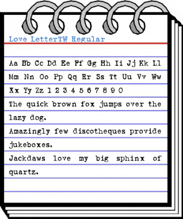 Love LetterTW Regular Font