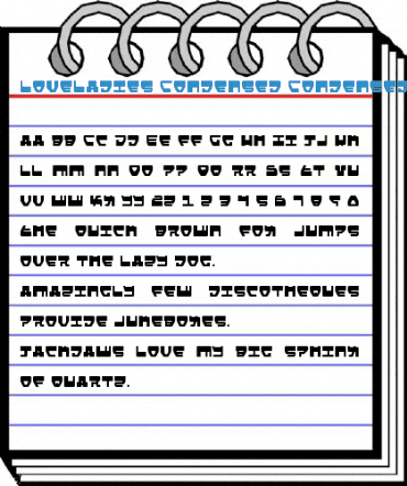 Loveladies Condensed Condensed Font
