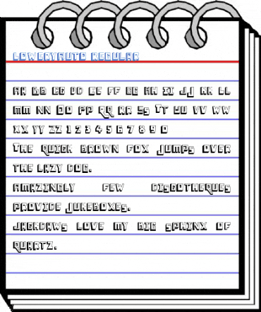 LoweryAuto Regular Font