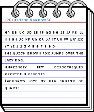 LRPlusNine NarrowSC Font