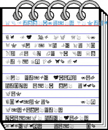 LSButterflies Regular Font