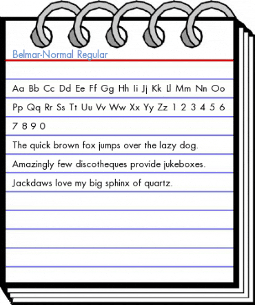 Belmar-Normal Regular Font