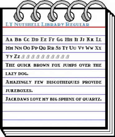 LT Nutshell Library Font